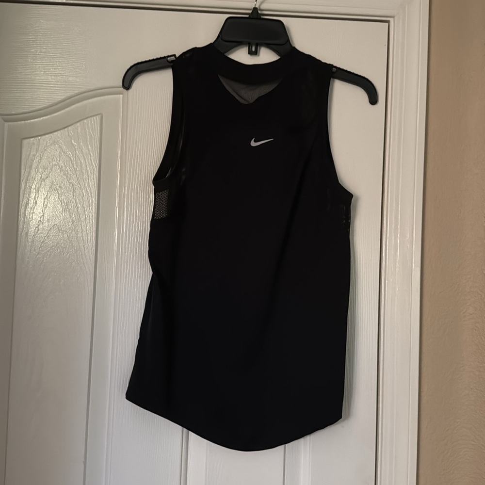 Nike Women's Black Muscle Tee - Picture 2 of 2